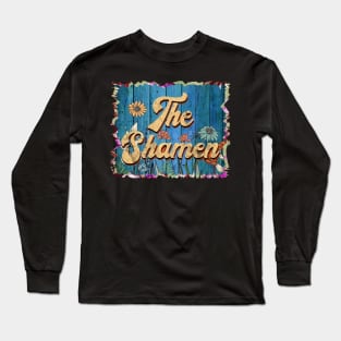 Vintage Shamen Name Flowers Limited Edition Classic Styles Long Sleeve T-Shirt